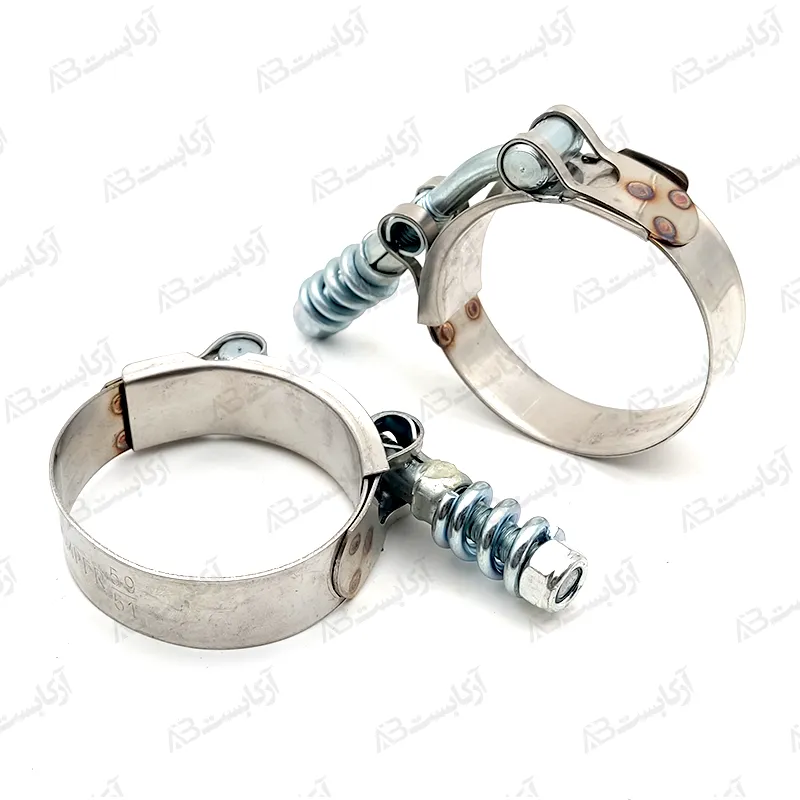 بست استیل فنردار