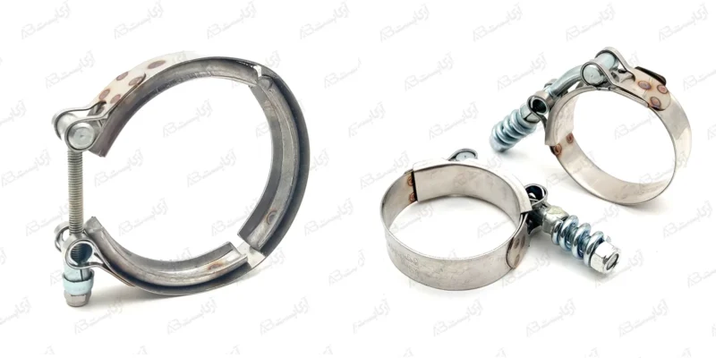 بست فشار قوی: انواع، کاربردها و راهنمای انتخاب بستهای آچاری، هندلی و استیل 3 بست استیل فنردار و بست استیل شیاردار